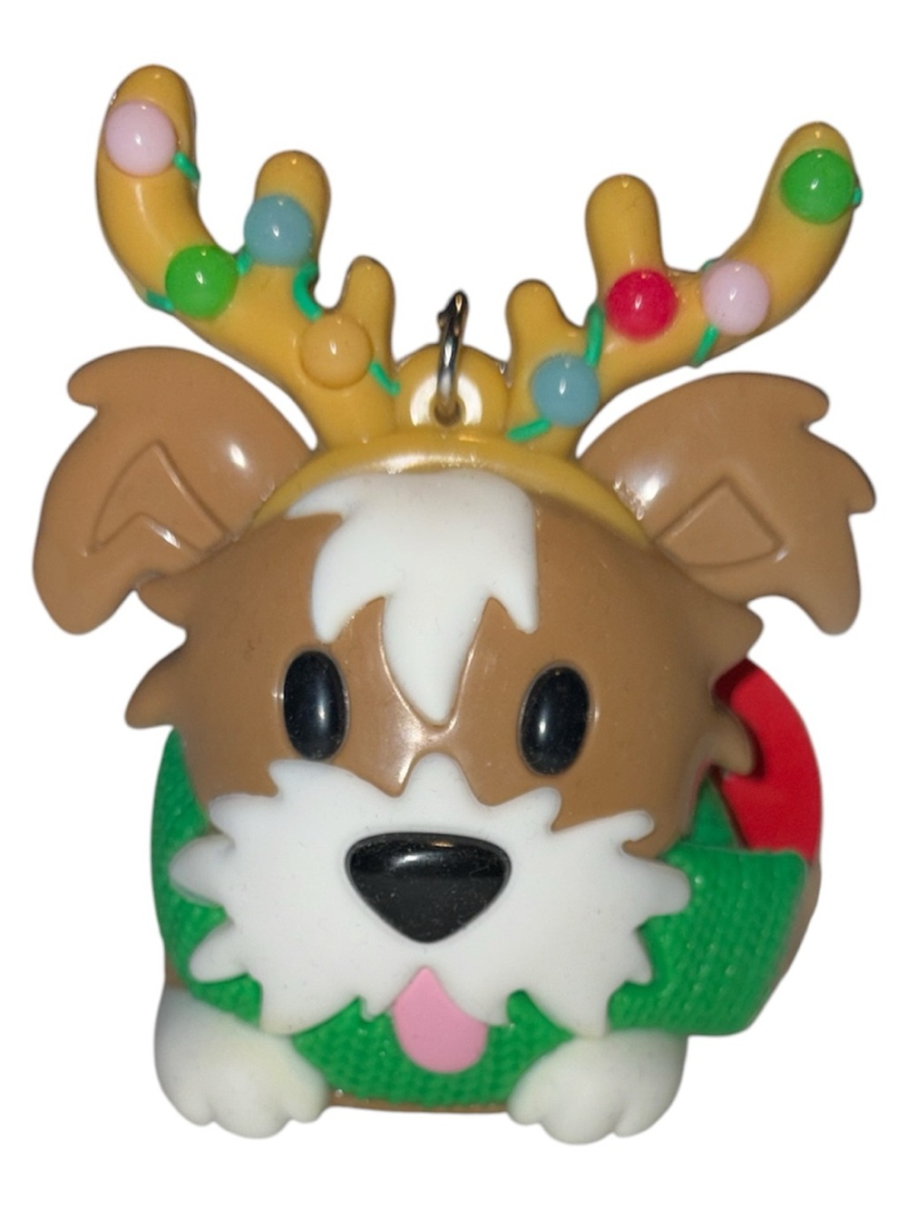 Bath & Body Works Brown & Green Reindeer Pup Sanitizer Holder light up NWT